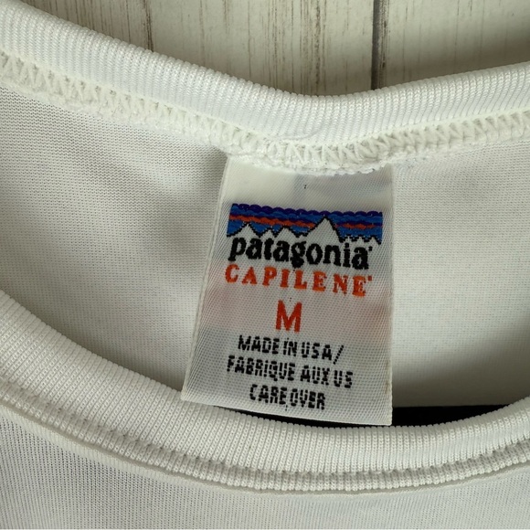 Patagonia Capilene Classic White T-Shirt Medium - Picture 2 of 4